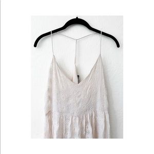 ZARA Floral Embroidered Maxi Dress